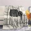 1Pc chow Print Flannel Blanket, High quality Comfortable for All Seasons, Home Decor, Warmth and Comfort, Perfect for Christmas Gifts