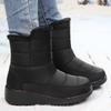 Cotton Shoes Women's Shoes Polyurethane Long Boots Warm High-top Women's Boots Piled Thickened Snow Boots Cold-proof Warm Boots