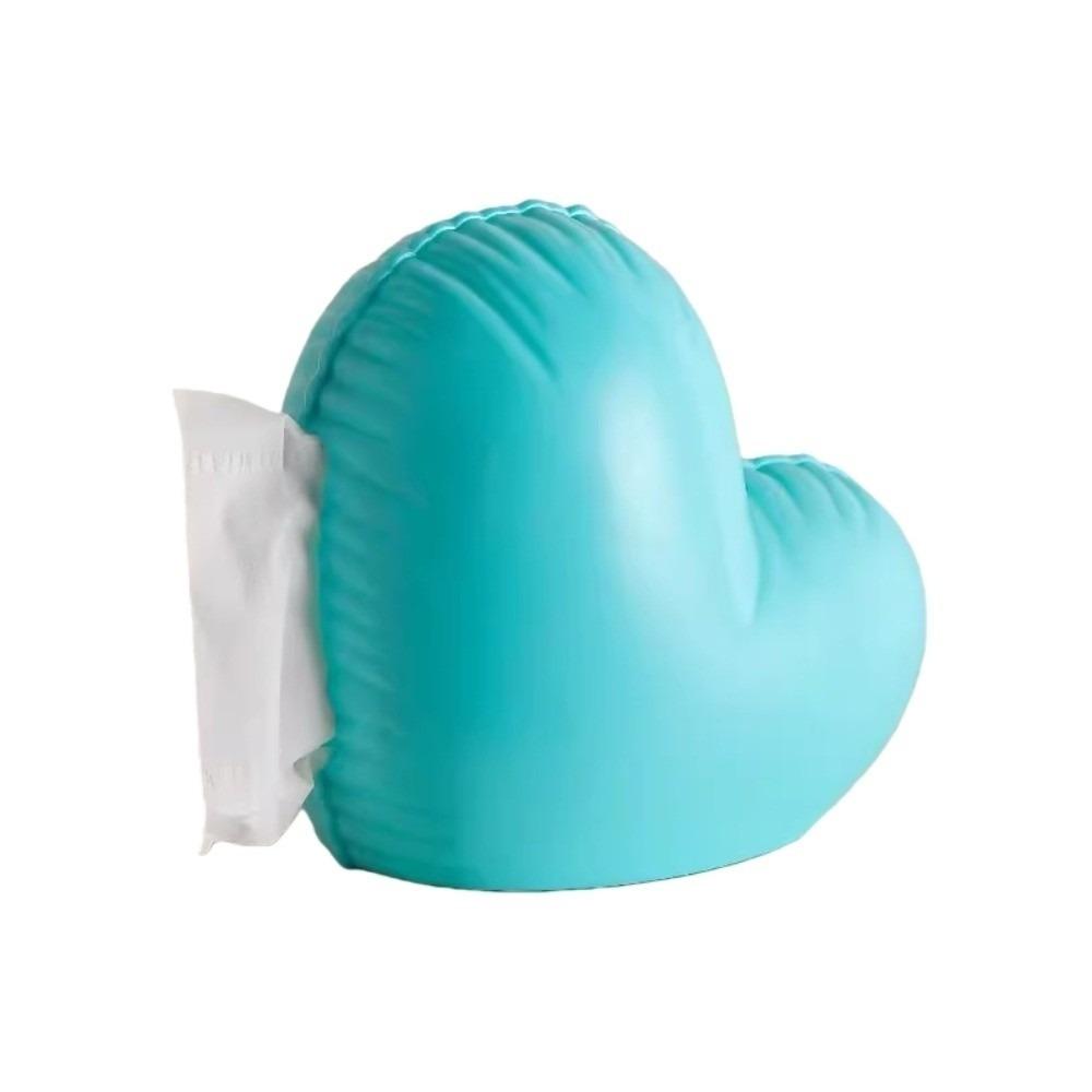 

Modern Style Inflatable Heart Tissue Container Living Room Bathroom синий