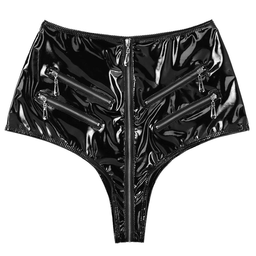 Front Zip Up Booty Shorts Hot Pants 