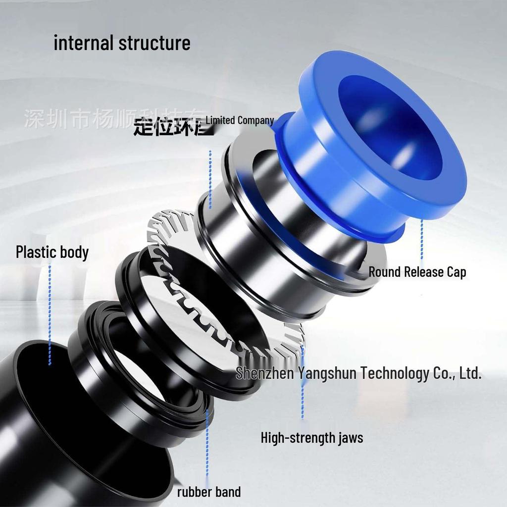 Box of 50 Two-Way Pneumatic Connectors 4-12mm Quick Air Hose Push-Fit