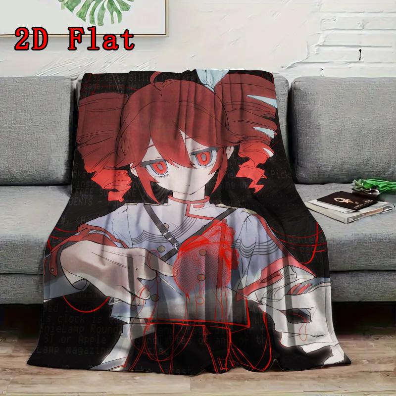 Kasane Teto 2D Flat Pattern Flannel Blanket High quality All Seasons Warmth and Comfort Perfect for Christmas Gifts.MMT0918255