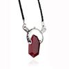Collana Ciondolo alla Moda DMC Devil MayCry 5 Dante Gemma Rossa Blu Collane Cosplay Catena Lunga di Corda Regali Vintage per Donne Uomini