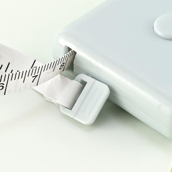 Square Retractable Tape Measure with Keychain Portable Mini Double-sided Soft Measuring Tape Tailor Sewing Cloth Body Measurement Tape