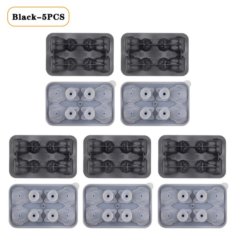 1/3/5PCS Cat Shape Silicone Ice Cube Tray Animal Ice Mold Kitten Ice Maker for Flexible Ice Tray for Whiskey Cocktail Water