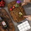 Acacia Wood Chopping Board: Solid, Spliced Design for Kitchen and Fruit Prep