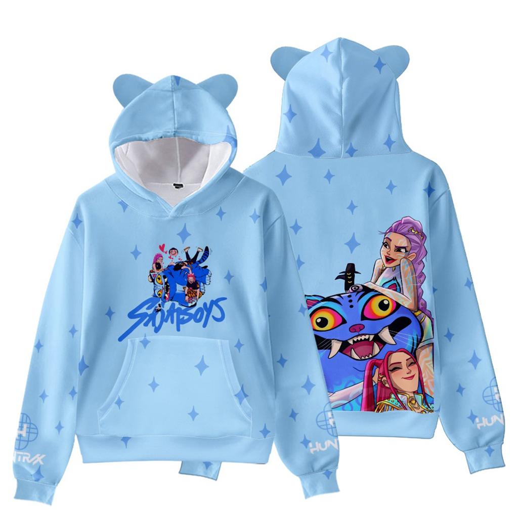 Children's Fashion Casual Long Sleeve Printed Neck Sweatshirt Top