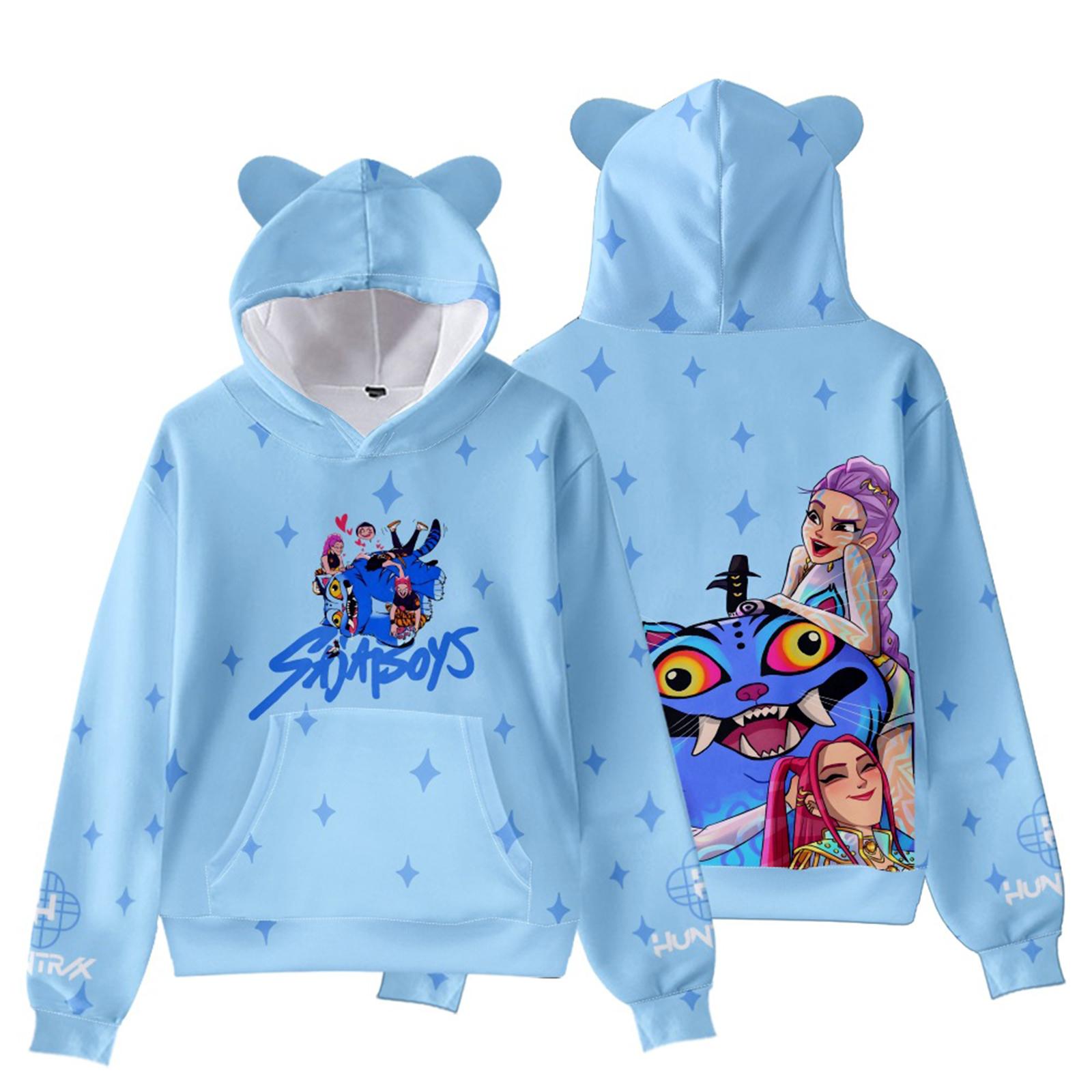 

Детская мода Повседневный свитшот с длинным рукавом и принтом на шее 130