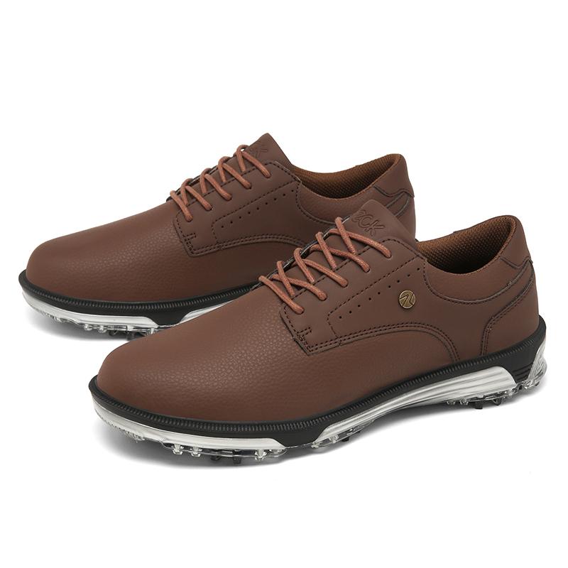 

Waterproof Golf Shoes Men s Casual Sports Shoes Breathable Training Sneakers Leather Golf Sneakers Non-slip Spikes Golf Trainers 43