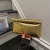 Simple Handbag Women's New Glossy Pleated High-end Storage Women's Bag Personalized Curled Armpit Bag