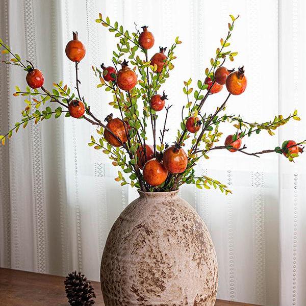 Wabi-Sabi Style Jingdezhen Ceramic Vase - Retro Coarse Pottery Centerpiece Jar