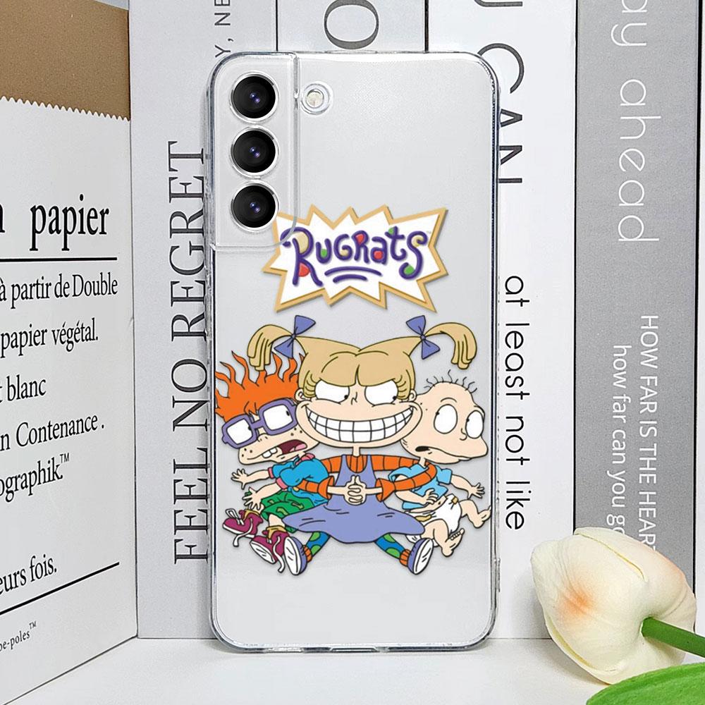 Cartoon Lustig R-Rugrats Handyhülle für Samsung Galaxy S25 S24 S23 Ultra S22 Plus S21 S23 FE Transparent Weiche Hüllen Fundas Coque