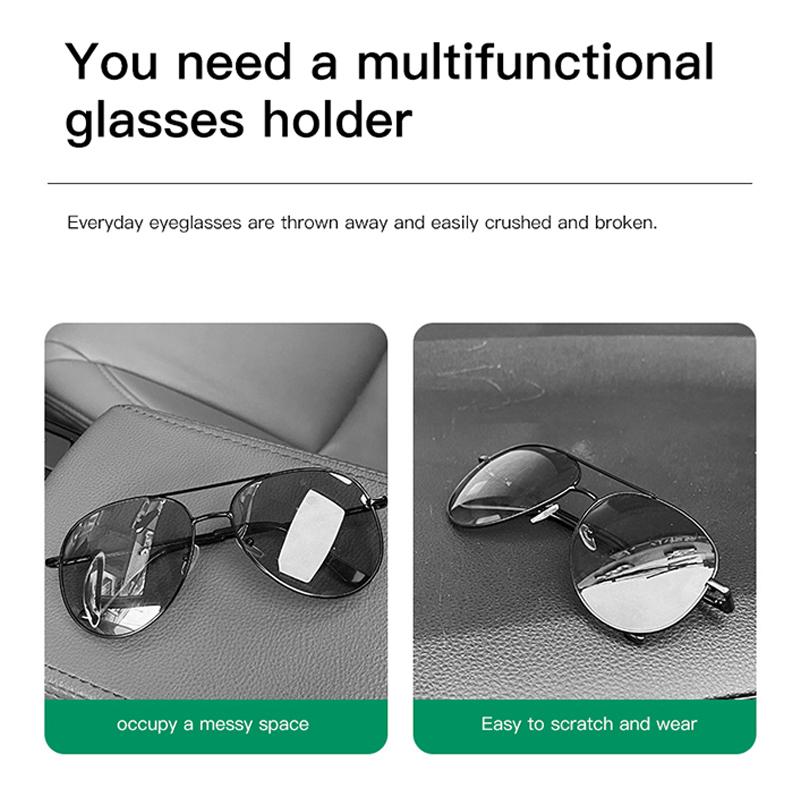 Leather Car Glasses Clip Credit Card Holder Ticket Clamp For Peugeot 408 4008 308 3008 5008 508 2008 208 301 407 3/Car Keychain