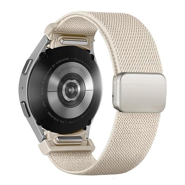 Band For Samsung Galaxy Watch 7/6/5/4/classic/Pro 44mm 40mm No Gaps Magnetic Stretchy sport correa bracelet Galaxy watch 7 Strap