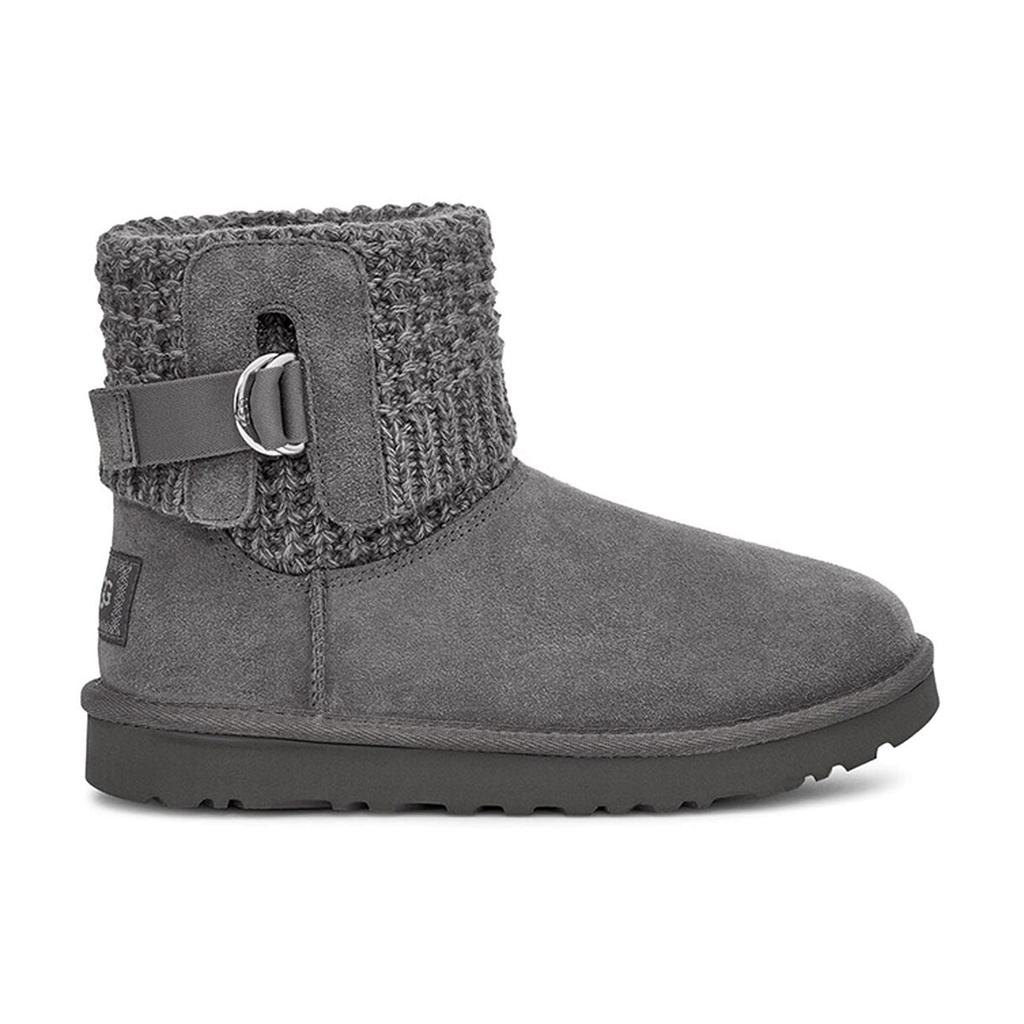 New UGG Classic Solene Mini Cozy Stay Warm Outdoor Casual Gray Women's 1113463-CHRC