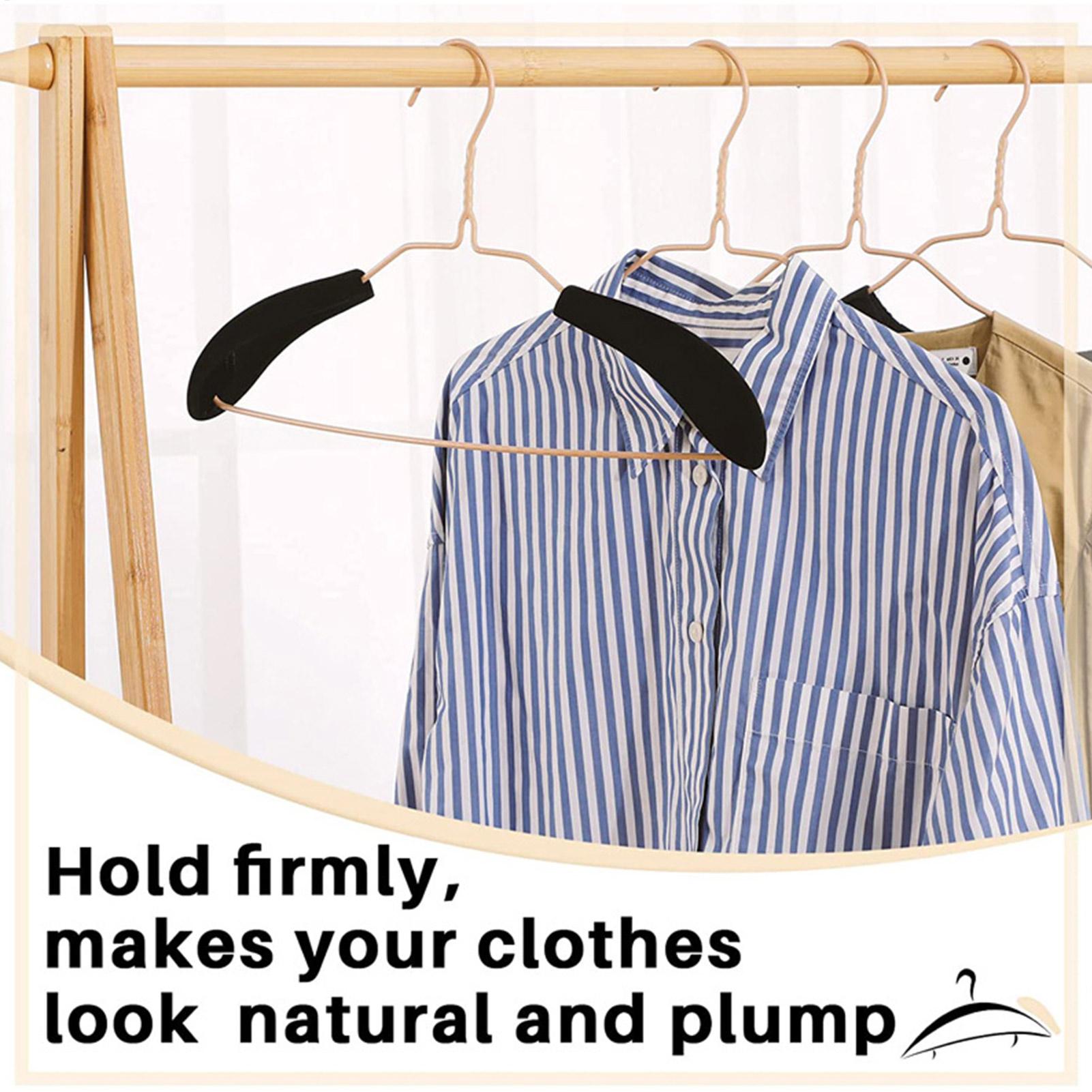10pcs Hanger Shoulder Bump Protectors Sweater Hanger Shaper Suit Hangers No Bump Standard Hangers Pads For Sweater Clothing Coat