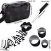 35Pcs Black Self-Grip Hair Rollers Set DIY 3 Sizes Rollers Curly Hair Roller with Comb Reusable Heatless Hair Curlers
