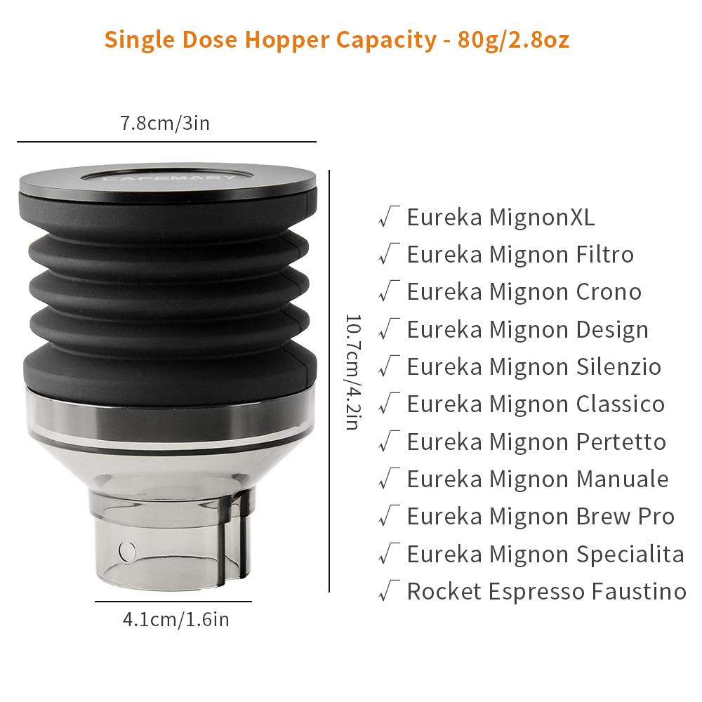 Coffee Beans Grinder Single Dose Hopper/Bellows Coffee Grinder Bean Bin Blowing Cleaning Tools For Eureka Mignon And Helios