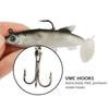 Grey Soft Lure 8 5cm 13g Wobblers Artificial Bait Fishing Lures for Freshwater Saltwater Bass Fishing Accessories
