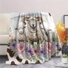 1PC Animals and textures Print FlAannel Blanket, High quality Comfortable for All Seasons, Home Decor, Warmth and Comfort