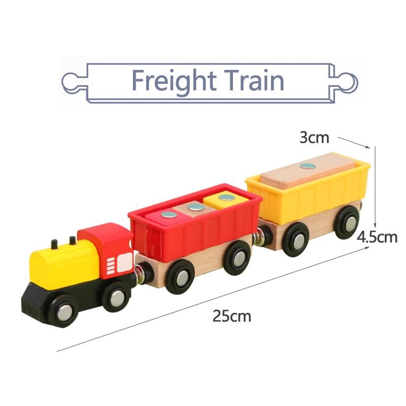 

Горячий поезд набор магнитных игрушечных машинок детские трековые аксессуары ручная раздвижная головоломка деревянная совместимая с различными треками подарок W10