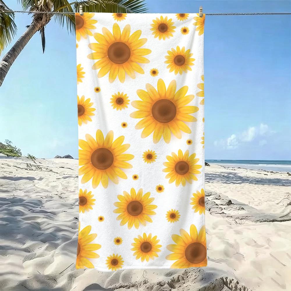 Asciugamano Campo di Girasoli Luminosi S Qualità Hotel Cinque Stelle Asciugamani Spessi Ultra Morbidi Ecologici e Teli da Spiaggia