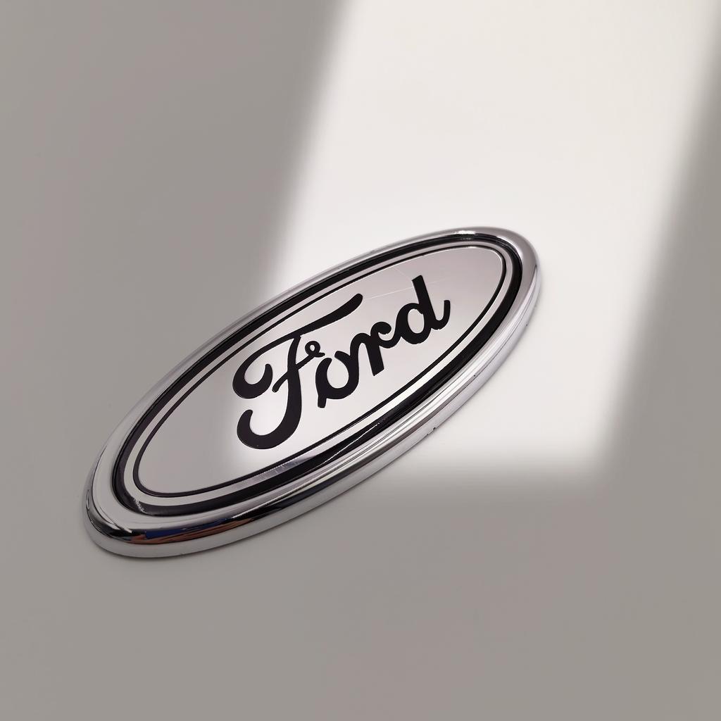 AAANW1 Fiat forFord 115X45mm Car Front Hood Grille Emblem Bonnet Rear Trunk Badge Car Front Hood Emblem Bonnet Badge Rear Trunk Badge