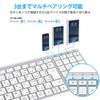 iClever Bluetooth Wireless Keyboard, Pantograph, Japanese JIS Layout, Supports 3 Simultaneous Device Connections, Full-Size with Numeric Keypad,
