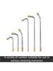 25°/90°/U High Pressure Washer Extension Wand With CurvedHead Rod Cleaning Tool With 1/4 Quick Connector Lance Spear for car