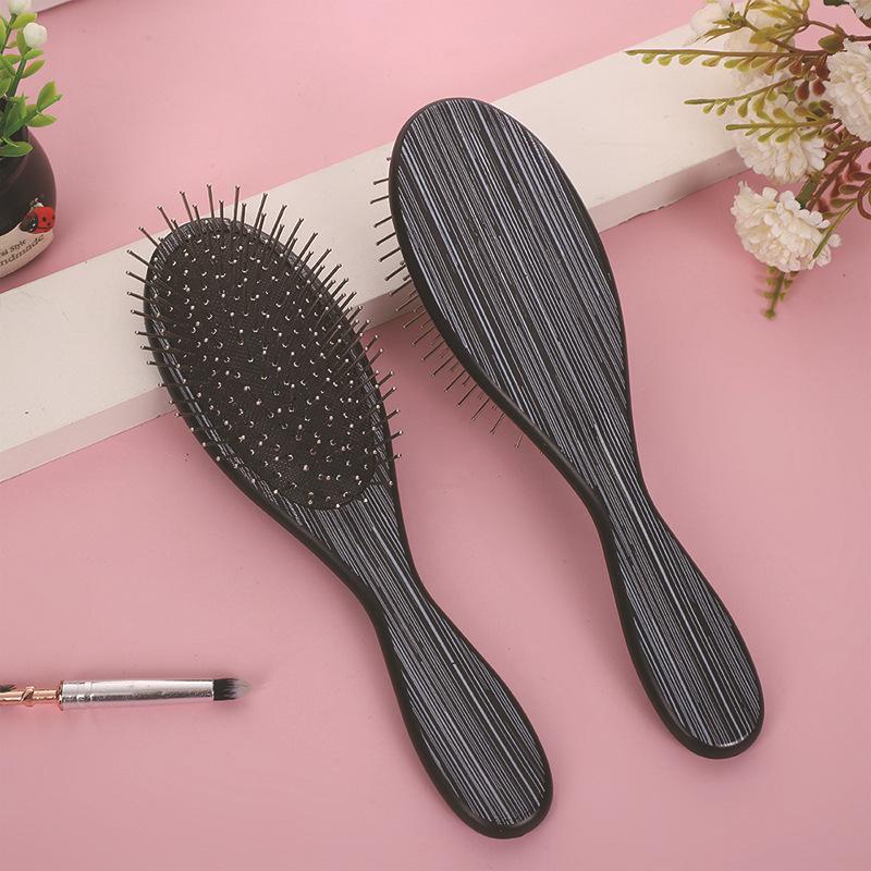

Gold Electroplated Anti-Wood Grain Air Cushion Comb for Men & Women, Ideal for Long, Curly Hair - Massage Function Included. 21×5.8cm
