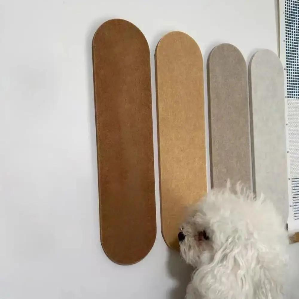 3-Piece Felt Photo Wall Panels - Self-Adhesive Wooden Jewelry Organizer, DIY Art Decor for Living Room & Bedroom Storage