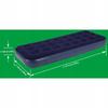 Single Inflatable Mattress For Inflating, Portable, Foldable, Flocked