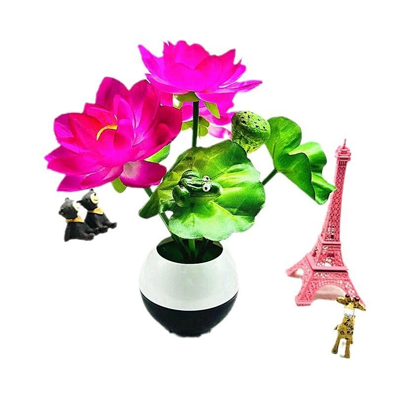 Blume Lotus Seidenpflanze Künstliche Topfpflanze Für Heimdekoration Geschenkideen