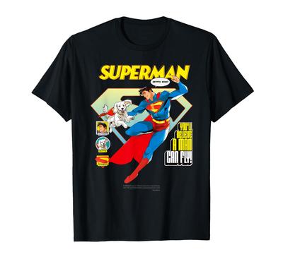 Movie "Superman" SUPERMAN & KRYPTO Illustration KRYOTO,HOME! T-shirt