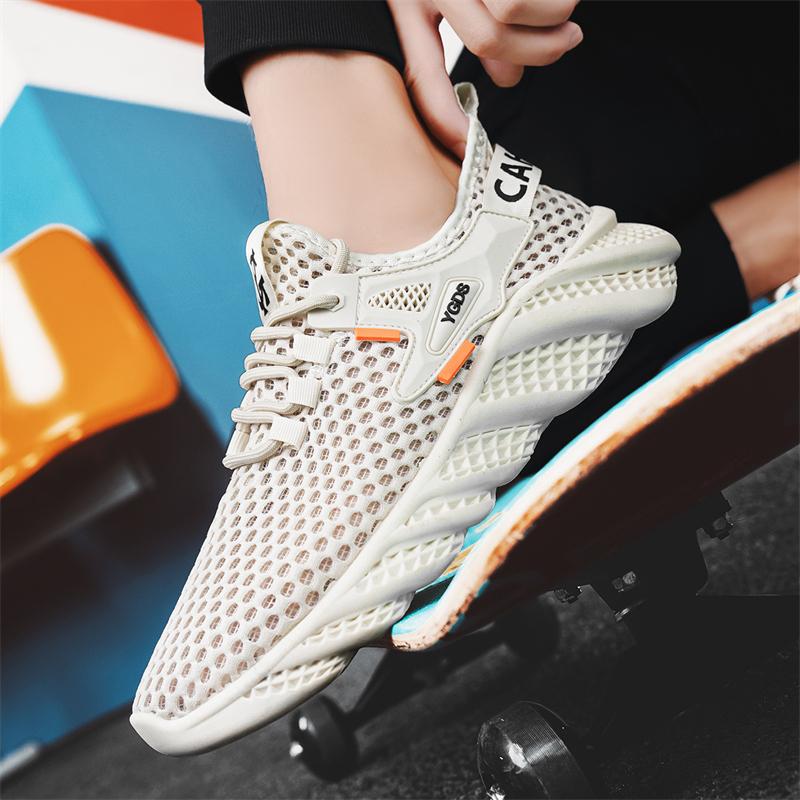 Neue Mode Herren Frühling und Sommer Low Top Bequeme Schuhe Atmungsaktive Freizeitsneaker