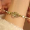 Beautiful Korean Beaded Hetian Jade Bracelet - Versatile Pearl Jewelry for Women