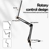 LED Folding Single-Head Metal Eye-caring Desk Lamp 3 Colors Adjustable 10 Brightness Levels Flexible Rotating Lamp Head for Home
