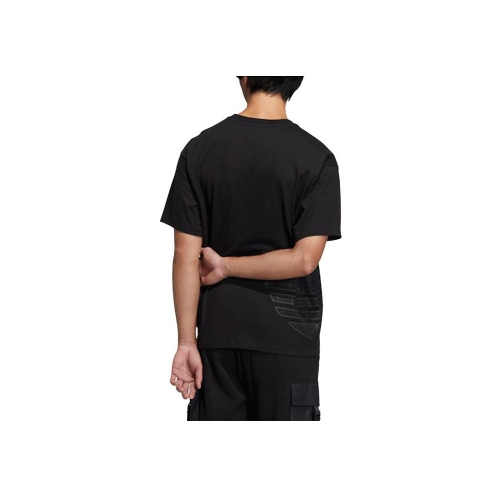 Adidas Originals Trefoil CNY Edition Short Sleeve Crew Neck T-Shirt Unisex Tops Black HC0574