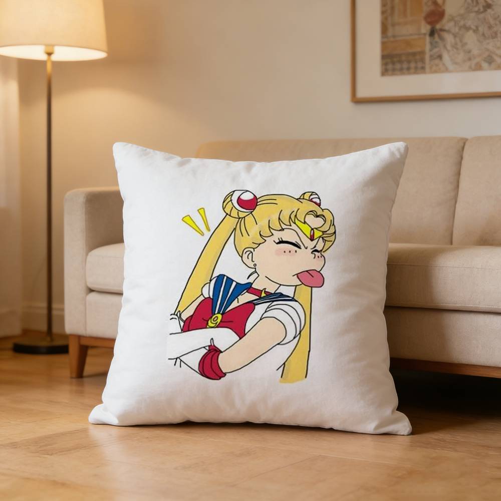Cute Usagi Tsukino  Sailor Moon Pillow Case Pattern Printed Pillowcase For Living Room Sofa Cushion Cover