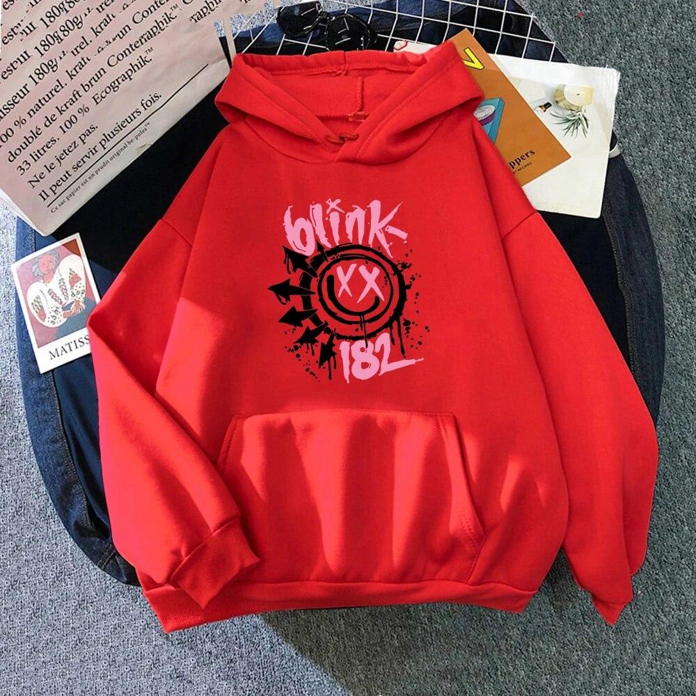 Blink 182 Hoodie Damen/Herren Ästhetische Harajuku Grafik Hoodies Unisex Herbst Winter Casual Vintage Pullover Sweatshirts Kleidung Unisex