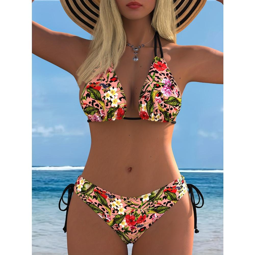 Sexy Zweiteiliges Bikini-Set, Sommer Damen Strand Badeanzug Bademode Dessous