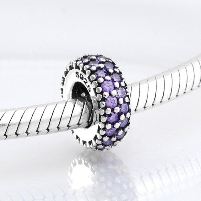 Fashion Trend 925 Sterling Silver Clear Cz Forever Family Fine Beads Fit Original Jiuhao Charm Bracelet Jewelry Making