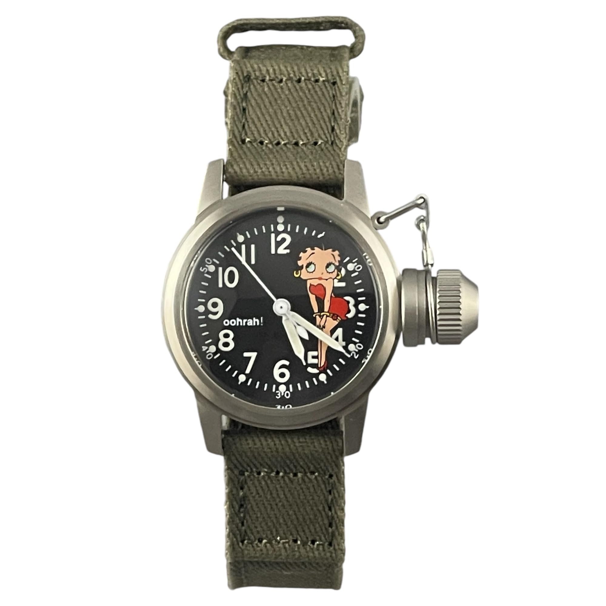 

Военные часы Buships Бетти Буп Зеленый тканевый ремешок [M.R.M.W.] Мужские