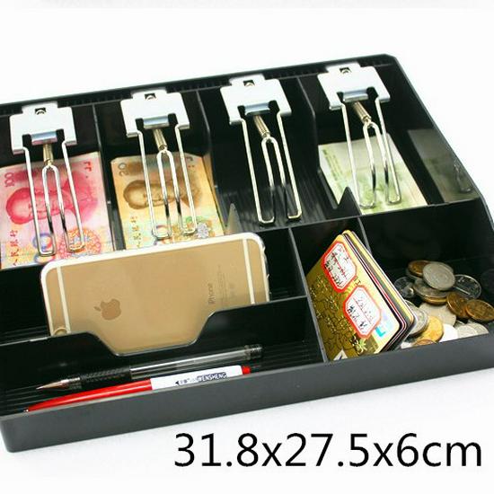 Five-Compartment Cash Register Storage Tray for Supermarkets and Convenience Stores