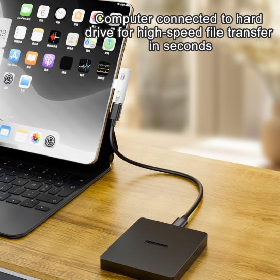 Type C Headphone Adapter PD 100W Audio Aux Splitter for Xiaomi 10Gbps Data Transfer Chip Mic Support Fast Charging USB Adapter for Samsung