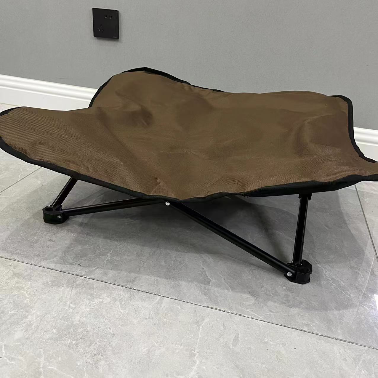 

Кровать для домашних животных на открытом воздухе для кемпинга кошек собак складная кровать влагостойкая поднимающаяся кровать портативная будка для плюшевого корги шиба коричневый