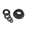 M2-M12 Wear-Resistant Nylon Insulating Washers, Round Hard Plastic, Available in White/Black