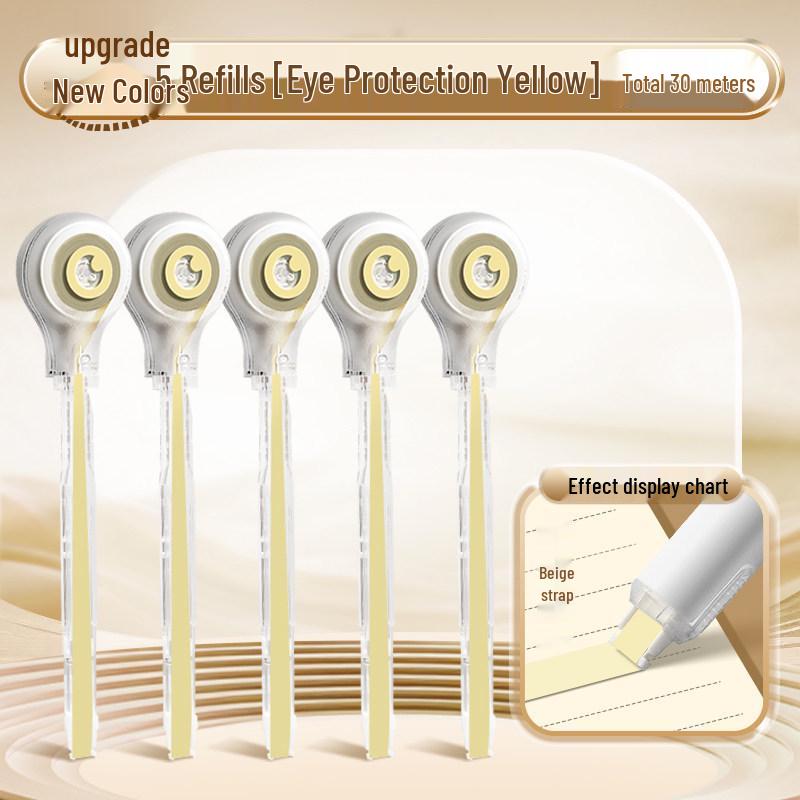 Portable Refillable Correction Tape Pen – Pen-Style, Large Capacity, Ideal for Students