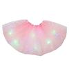 Kids Girls Baby Sequin  Skirt LED Light Up Pettiskirt Ballet Clothes