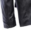Long Jacket Men Genuine Cow Leather Wind Coat Classic Black Plus Size Jackets Casual Cloths